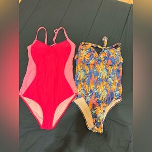 2 swimsuits and 1 beach cover-up